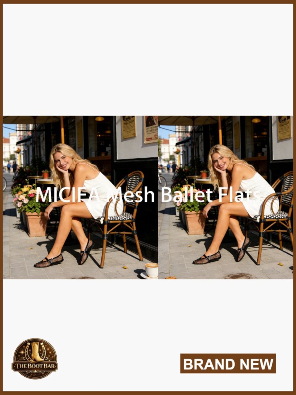 Mesh Ballet Flats Fishnet Mary Jane Buckle Strap Round Toe Flats - Picture 7 of 7